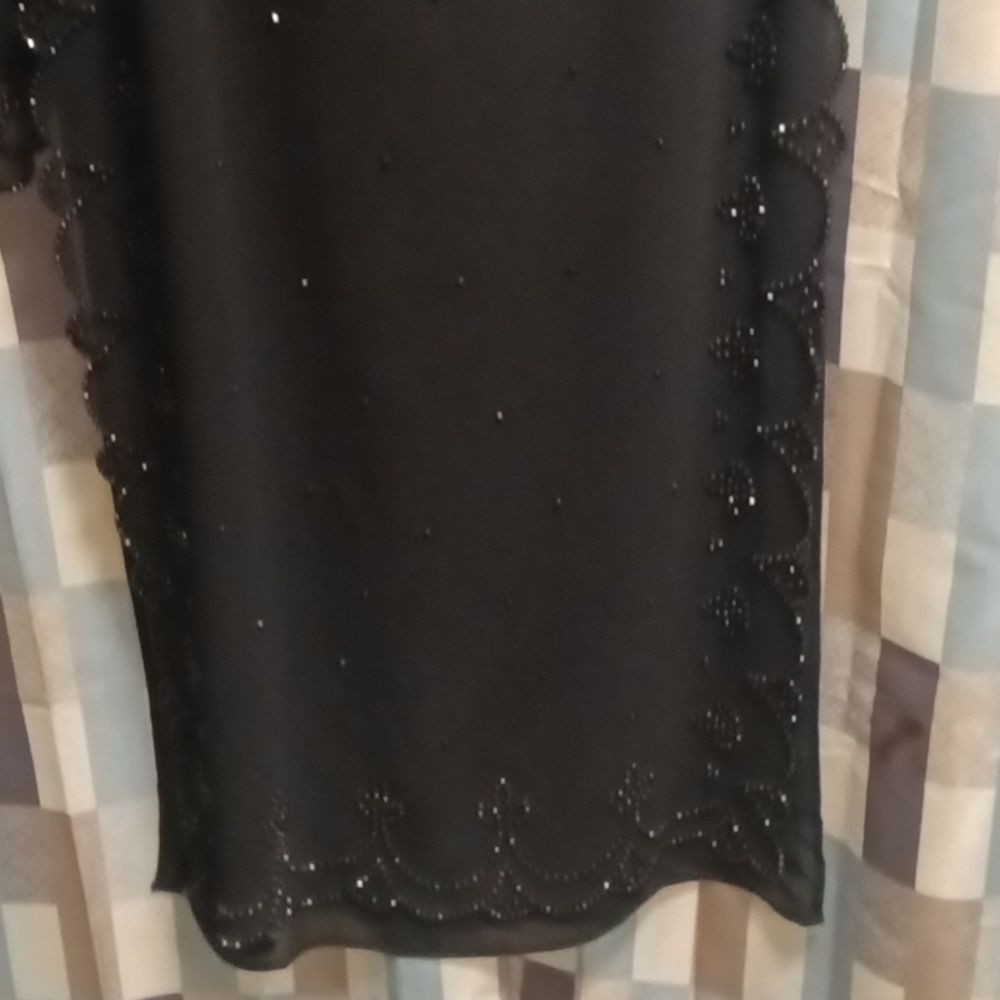 FINAL PRICE J. R. NITES BY CALIENDO 2-pc  beaded scalloped blouse/maxi skirt 6 - Picture 12 of 16